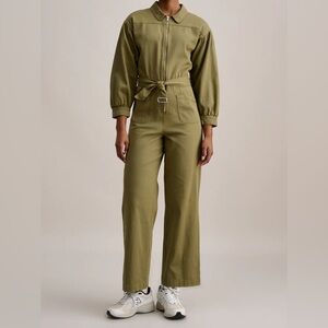 Bellerose louna jumpsuit in olive green